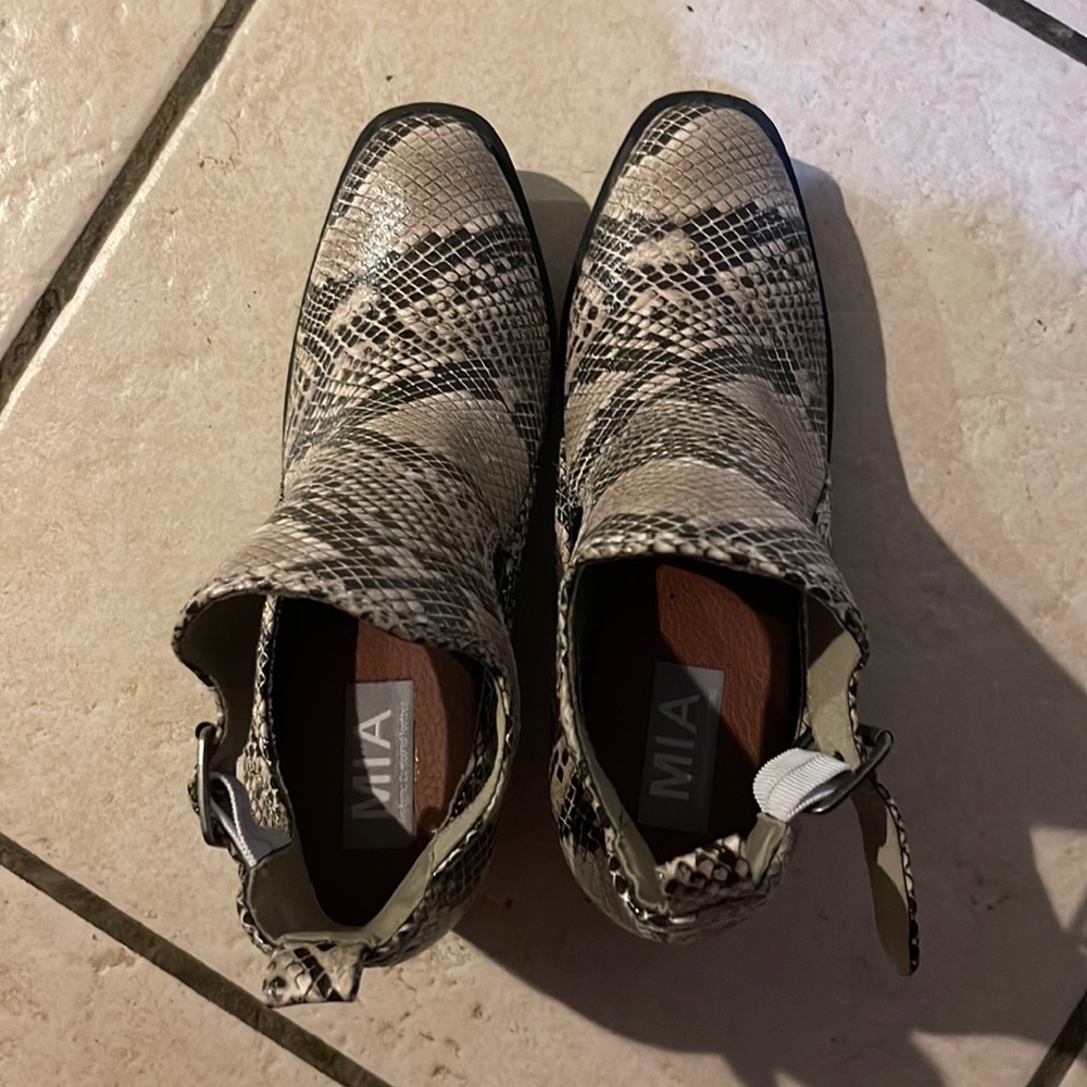 Snakeskin boots